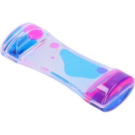 Zweifarbige Sanduhr mit Seifenblasen in Blau und Rosa, dekorativer Entspannungstimer fürs Büro, zweifarbiges Anti-Stress-Spielzeug, Flüssigkeitsstoppuhr. (1/5)