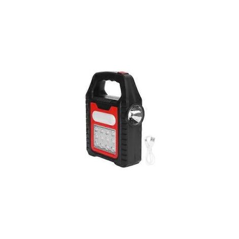 Linterna solar para bolso, recargable por USB, foco, luz de reparación e inspección - Crezuo