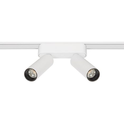 Foco Carril LED Magnético 25mm SuperSlim Doble 14W 48V Blanco 4000K Blanco Neutro