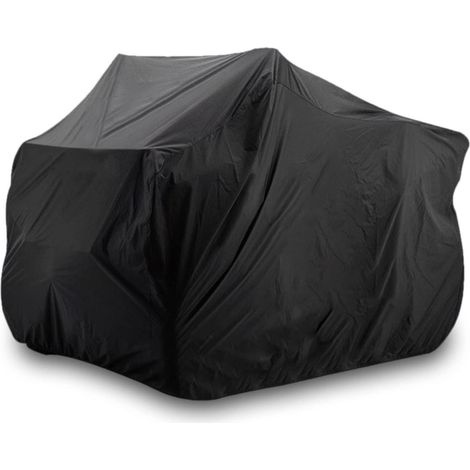 ATV Abdeckplane XXL wasserdicht 300D Oxford, robust, windfest, schwarz (1/5)