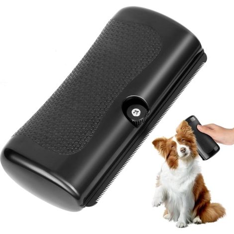 Brosse de soin pour animaux de compagnie, Brosse de toilettage pour chiens et chats, Brosse Chiens Chats Pour Eliminer Efficacement des Tomentose Sous poil Tangles, Pour Poils Longs et Courts. (1/5)