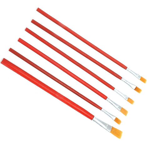 Ensemble de 6 pinceaux multifonctionnels anti-perte de poils pour aquarelle, idéal pour les peintres et les étudiants. (1/5)