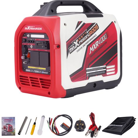 Inverter Generator 3200W-3500W Digital Display USB Outlets App Camping Power Supply (1/5)