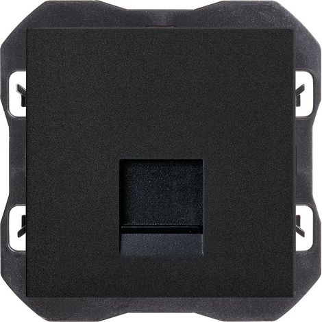 SIMON 270  Tapa RJ45 sin conector negro mate 20000087-098 (1/2)