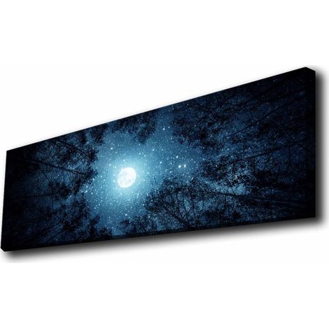 Decoración de pared iluminada con impresión en lienzo LED Painting Multicolor (1/3)
