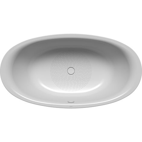 Ellipso Duo Oval Badewanne manhattan Antislip 190x100cm