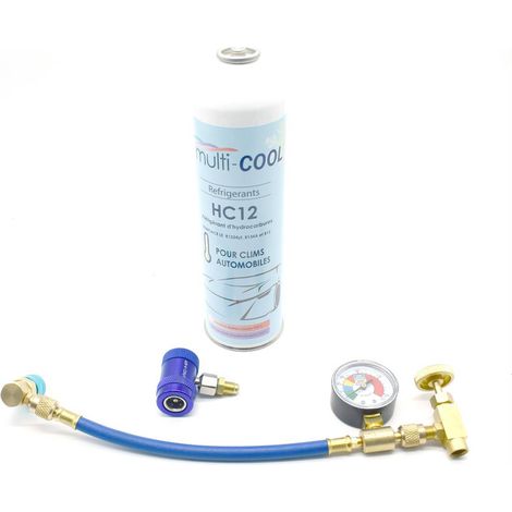 Pack de recharge MULTICOOL 12a pour remplacer le 1234yf , avec flexible de recharge et raccord-1 x 420grs