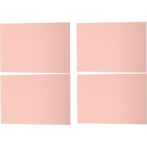 20 enveloppes en papier plastique PP, adaptées à la reliure de documents A4, aux documents commerciaux, aux projets scolaires, roses. (1/5)
