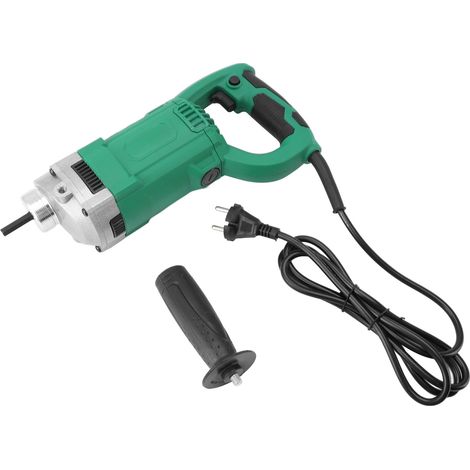 Vibrateur à béton portatif avec bouton de verrouillage, 5000 tr/min, fenêtre de dissipation de chaleur latérale, outil vibrant électrique portatif pour béton (1/5)
