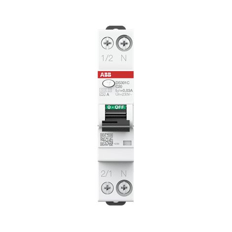 Interruttore differenziale DS301C C20 A30 - ABB2CSR255163R1204