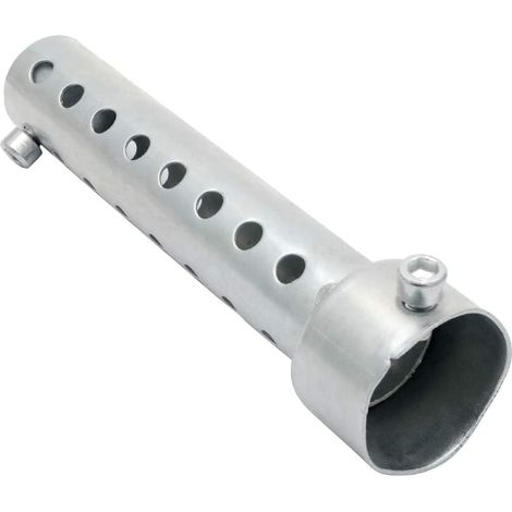 Silencieux moto, 35mm DB Killer Muffler Baffle, Universal Exhaust Pipe Silencer Noise Canceller, Can Noise Muffler Removable Silencer, Silver, 1 Piece
