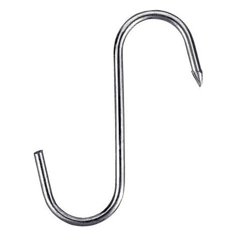 Gancio "macellaio" Ø 3 mm. in acciaio Inox - 2 pz.
