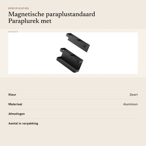 Höhenverstellbarer magnetischer Schirmständer, dekorativer Carbonstahl, Hotel (schwarz) (1/4)