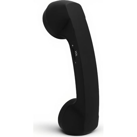 Combiné téléphonique rétro USB-C pour téléphones portables - Récepteur Plug & Play, sans ondes, appels confortables pour iPhone et Android [DB] noir (1/5)