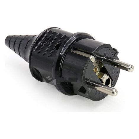 Prise électrique mâle 250V 16A – Protection IP44 – Pour câbles 6-16mm – Matériau ignifuge – Lot de 2 pièces (1/5)