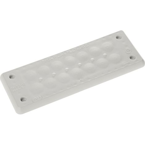 Trelleborg MH-24 F 20-1 LIGHT GREY UL94 V-0 IP65 TPE Screw Durchführungsplatte TPE Grau 1 St (1/3)