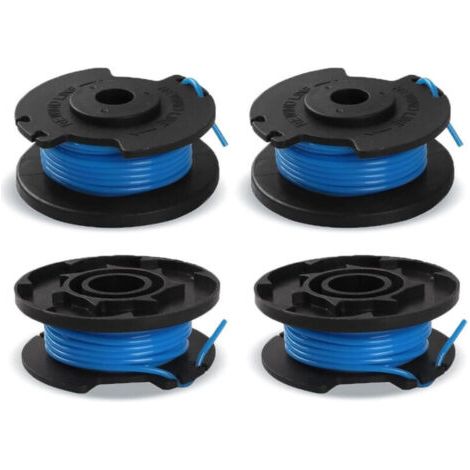 Lot de 4 bobines de fil pour coupe-bordure Ryobi One+ Ryobi AC14RL3A/AC14HCA, 4 bobines de coupe-bordure(3,4 m x diamètre 1,65 mm) (1/5)