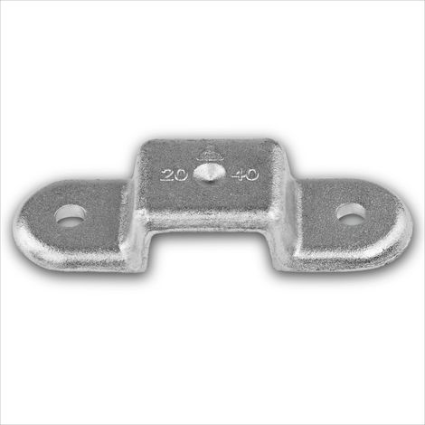 PKW KFZ Auto Anhänger Rungenhalter 20 x 40 mm verzinkt für Bordwanderhöhung (1/3)
