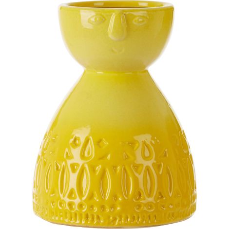 Premier Housewares Mimo Small Yellow Face Vase (1/5)