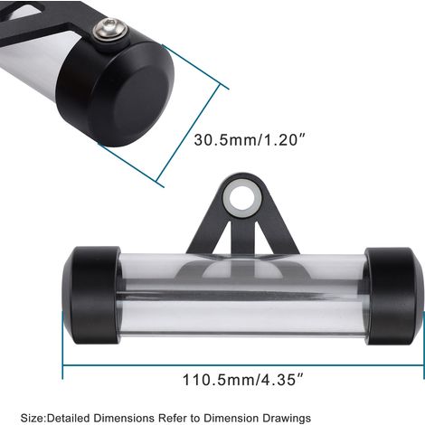 Motorcycle and electric vehicle modification parts tax invoice tube, license plate frame, paper tube, waterproof aluminum alloy decorative photo stand (1/4)