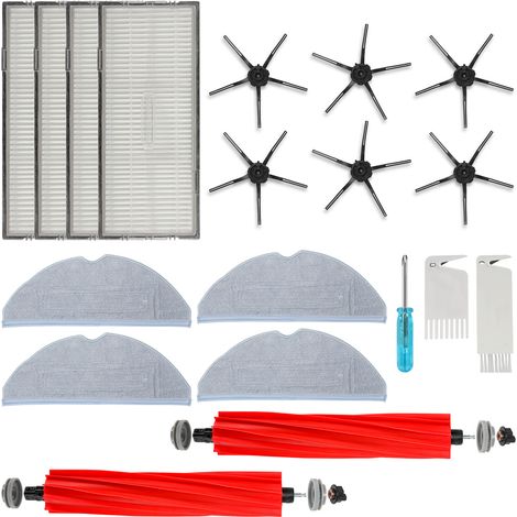 Randaco Accessori di ricambio per Roborock S7 Ultra spazzola principale rullo inferiore mop pads panni bianchi filtri Hepa spazzole (1/5)