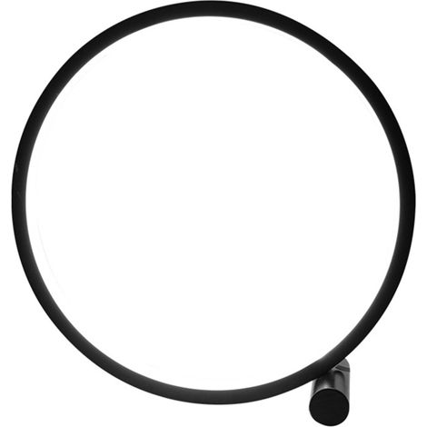 Runde LED-Tischleuchte, 25 cm Durchmesser, modernes kreisförmiges Design, dimmbare Nachttischlampe, Leselampe für Schlafzimmer, Wohnzimmer oder Büro.