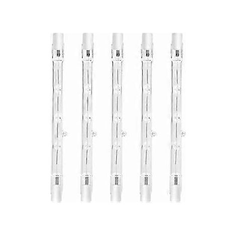 Ampoule halogène dimmable 100 W R7s, projecteur blanc chaud (lot de 5) (1/5)