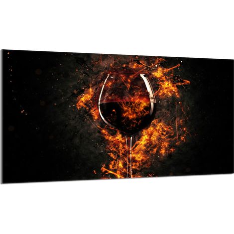 protège-plaque de cuisson en verre 90x52 Vin (1/5)