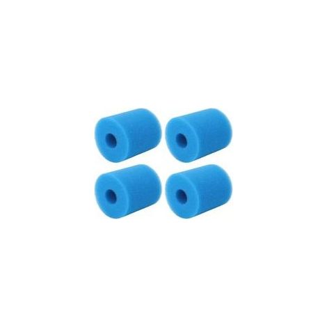 Cartouche D'éponge de Filtre de Piscine de Type H de 4 Pièces, éponge de Rechange de Cartouches de Mousse de Filtre de Piscine pour la Pompe de Piscine (1/5)