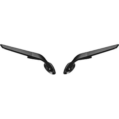 Rétroviseurs de moto avec aileron anti-vent réglable et pivotant pour-- (1/5)