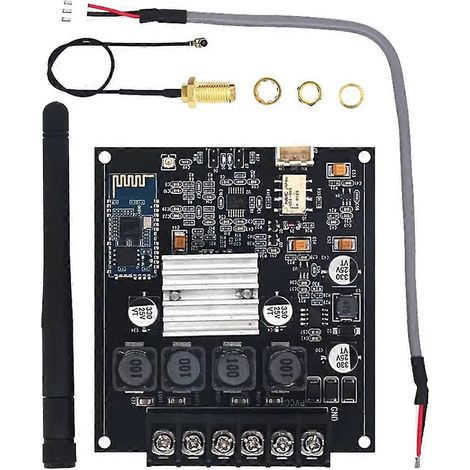 Carte d'amplification Bluetooth sans fil Qualcomm QCC3034 Bluetooth version 5.0 TPA3116, carte d'amplification APTXHD avec antenne (1/5)