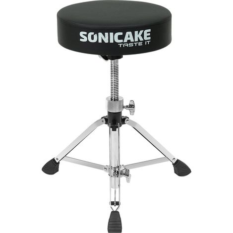 Tabouret de Batterie réglable en Hauteur de 43 à 60cm Pliable avec Assise rembourrée antidérapante Rembourrage Extra épais de 8cm Noir (1/5)