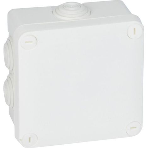 Legrand 092023 Square box 105x105x55 waterproof Plexo white - end cap (7) - IP55/IK07 - 650°C