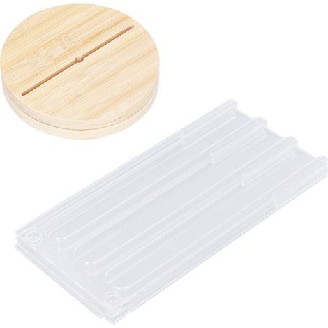 Support à capsules de café rotatif en acrylique et bambou, 48 trous, pour la maison (1/5)