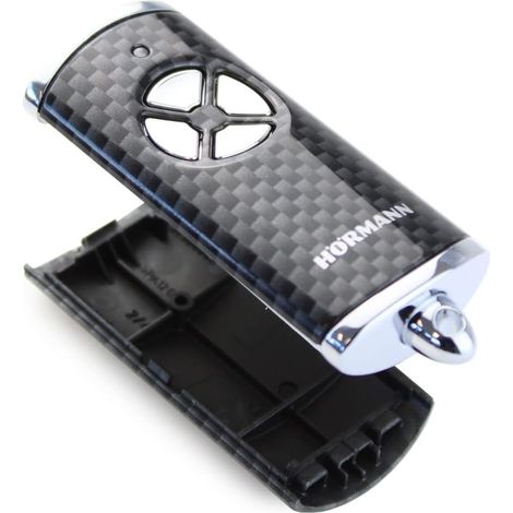 Hörmann Handsender Cover HSE4BS Hochglanz Carbon Optik 4510788 Leer Gehäuse
