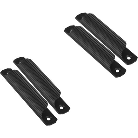 Set mit 4 Aluminium-Schiebetürgriffen für Schränke und Kommoden, einfach zu montieren, vielseitig einsetzbar, für Haus und Küche
