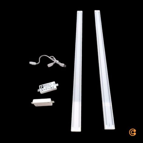 [NEUWERTIG] B-Ware Paulmann Unterbaulampe Inline 2er LED Erweiterung dimmbar warmweiß 55cm weiß (1/2)