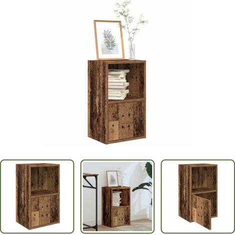Bücherregal Altholz -  Bücherregal Altholz-Optik 31x24x52 cm Holzwerkstoff (1/5)