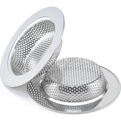 Crépine universelle - filtre de vidange - bouchon de vidange - crépine pour la plupart des éviers de cuisine - diamètre extérieur (11,2 cm)