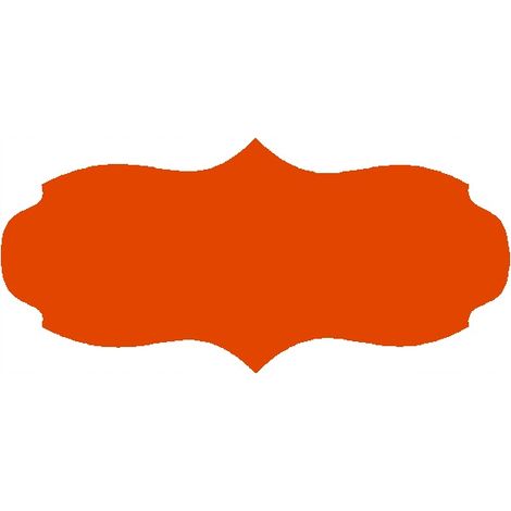 Etiketten für Einmachgläser, 7,5 x 3 cm, für Konfitüren, 60 Stück, orange matt (1/2)