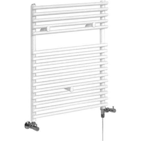 Hudson Reed Arno - Sèche-Serviettes Design Mixte Moderne - Blanc - 73 cm x 45 cm