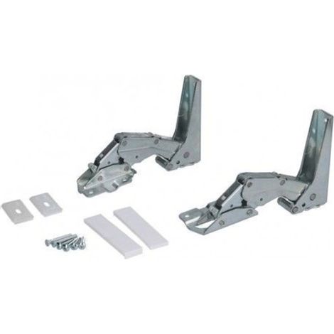 SOS Accessoire Jeu de 2 charnières pour Réfrigérateur, congélateur - 481231018672, AS0014714 WHIRLPOOL, BAUKNECHT, IGNIS, IKEA WHIRLPOOL, FAGOR
