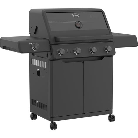 Rösle Gasgrill ALLFLAME Prime 4 Schwarz mit PRIMEZONE 251052 (1/5)