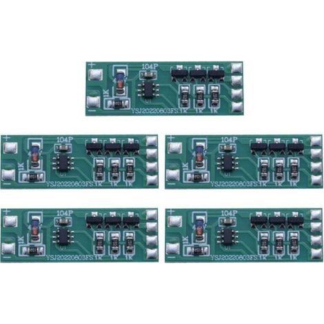 moduli LED lampeggianti rossi e blu 3-12V per illuminazione di sicurezza di auto, moto e scooter. (1/4)