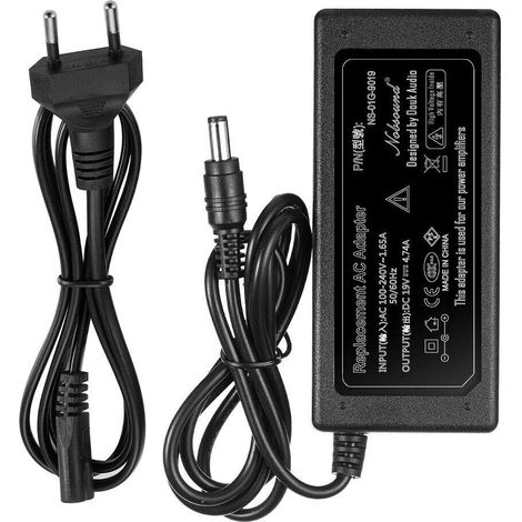DC Alimentation 19 V 3,42 A chargeur bloc d'alimentation universel, entrée 100–240 V 50/60 Hz (1/5)