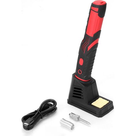 Soldador inalámbrico recargable, 480 °C, calentamiento rápido, LED, portátil para placas de circuitos impresos y trabajos de precisión. (1/5)