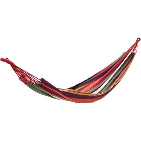 Cao Sole Mio hamac bayadère coloré 2 m x 1 m coton