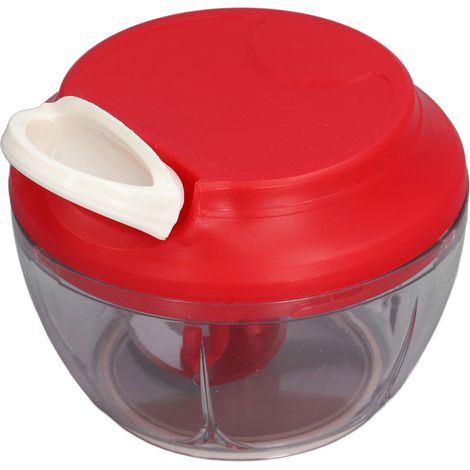 Manueller Gemüsezerkleinerer 500 ml / 17 oz, Handküchenmaschine für Knoblauch, Zwiebeln, Fleisch, Paprika und Ingwer (1/5)