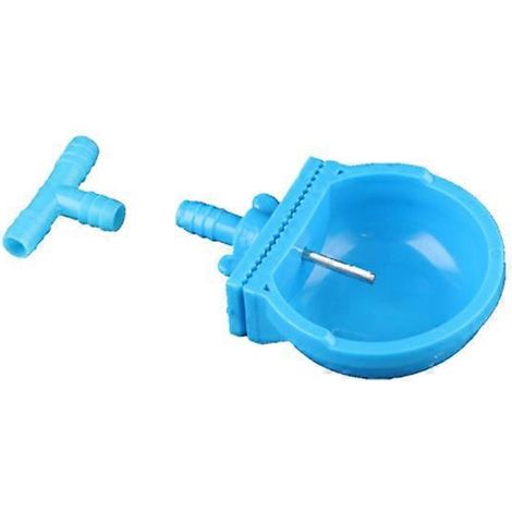 Abreuvoir pour lapins, lot de 2 gamelles en plastique et acier inoxydable, abreuvoir à tétine, bol d'eau pour lapins et rongeurs (1/5)