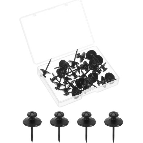 20 Pcs Clou À Double Tête Pour Accrocher Des Images Noir (1/5)